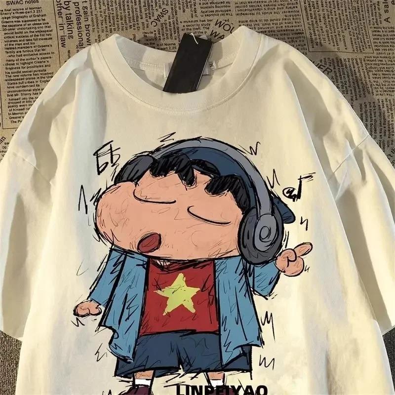 Fun Crayon Shin Chan Retro Cartoon Short Sleeved T-shirt Summer Loose Street Couple Half Sleeve Top Suitable Both Men and Women 4XL
Fun Crayon Shin Chan Retro Cartoon Short Sleeved T-shirt Summer Loose Street Couple Half Sleeve Top Suitable Both Men and Women 4XL