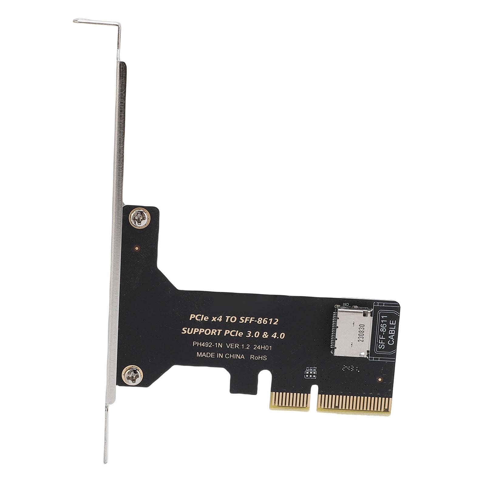 PCIe4.0 X4 To Oculink Card U.2 SSD 64bps PCIe X4 To SFF8611 8612 Oculink Expansion Card with 80mm 120mm Bracket
PCIe4.0 X4 To Oculink Card U.2 SSD 64bps PCIe X4 To SFF8611 8612 Oculink Expansion Card with 80mm 120mm Bracket