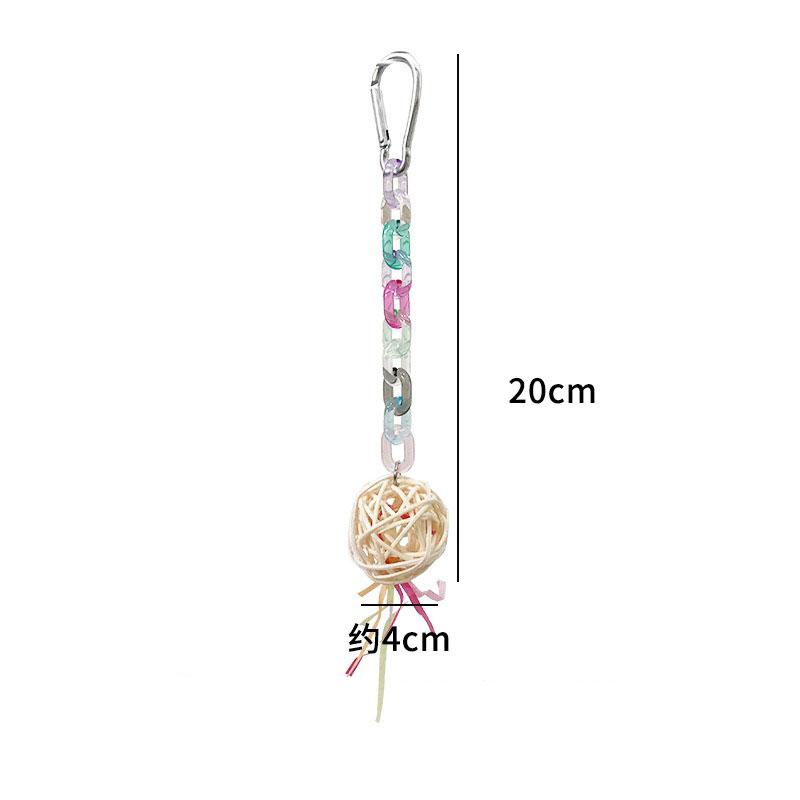 1PC Colorful Chewing Toy for Parrots -Hanging Rattan Ball & Beaded Swing for Budgies Cockatiels Bird Cage Decoration Fun бежевий
1PC Colorful Chewing Toy for Parrots -Hanging Rattan Ball & Beaded Swing for Budgies Cockatiels Bird Cage Decoration Fun бежевий