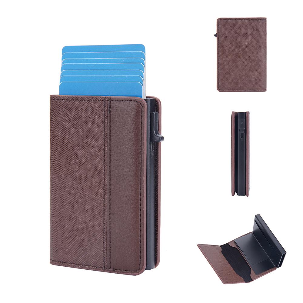 Baellerry Men s RFID Leather Card Holder: Color Block, Anti-Theft, Automatic Pop-Up Design
Baellerry Men s RFID Leather Card Holder: Color Block, Anti-Theft, Automatic Pop-Up Design