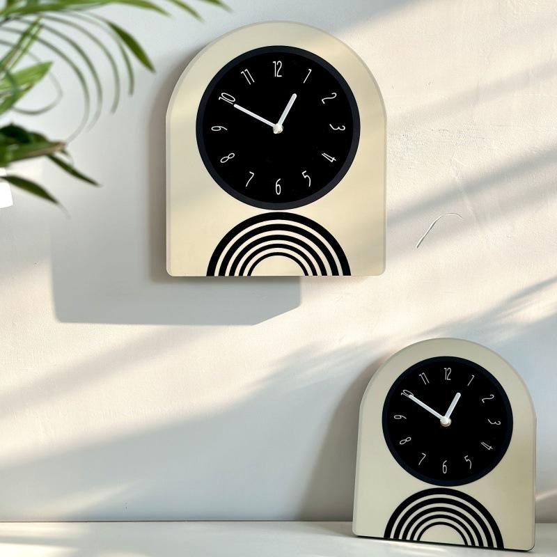 Часы-качалки для украшения дома, черные, современные, непробиваемые, креативные, кремовые, ветряные, персонализированные и простые настенные часы