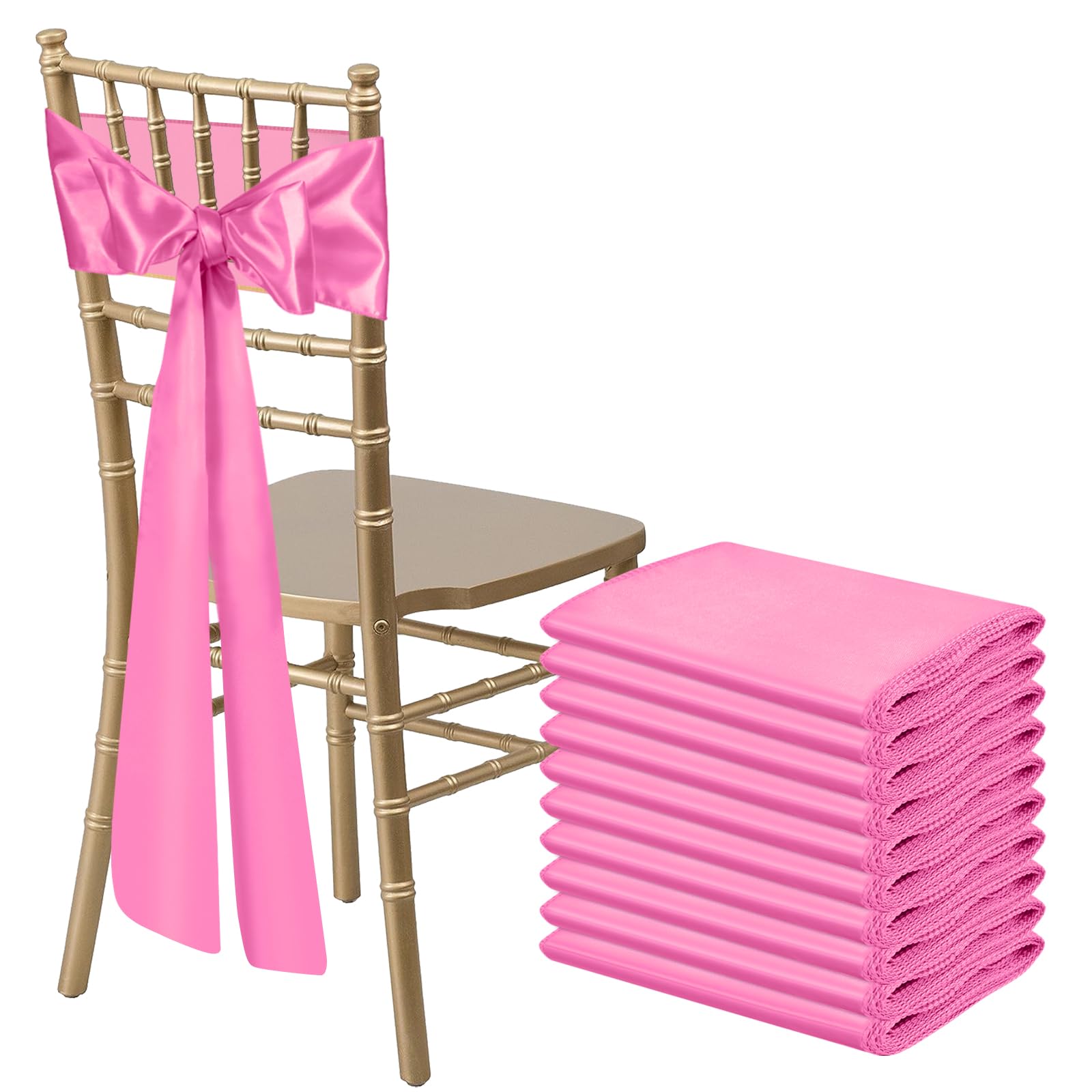 10/50 PCS Satin Chair Sashes Decorative Bow Chair Sashes Ties Chair Ribbon for Wedding Party Banquet Home Kitchen Decoration 10 pcs рожевий
10/50 PCS Satin Chair Sashes Decorative Bow Chair Sashes Ties Chair Ribbon for Wedding Party Banquet Home Kitchen Decoration 10 pcs рожевий
