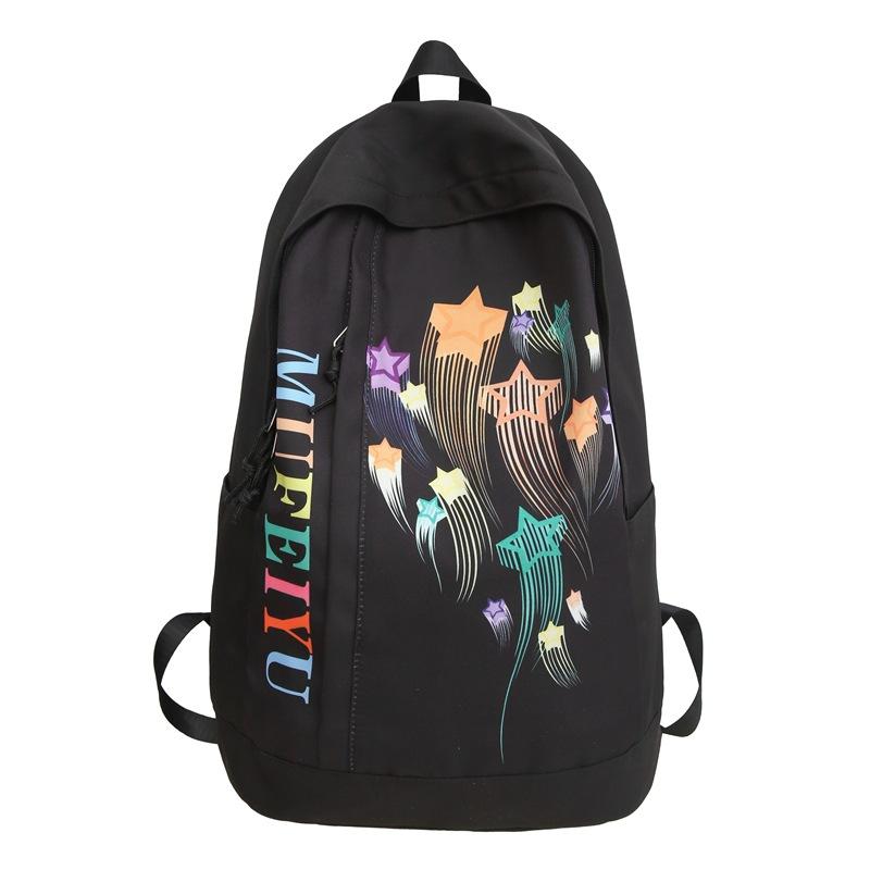 New Star School Bag Female Junior High School Student Stain-resistant Waterproof Lightweight Casual Backpack чорний
New Star School Bag Female Junior High School Student Stain-resistant Waterproof Lightweight Casual Backpack чорний