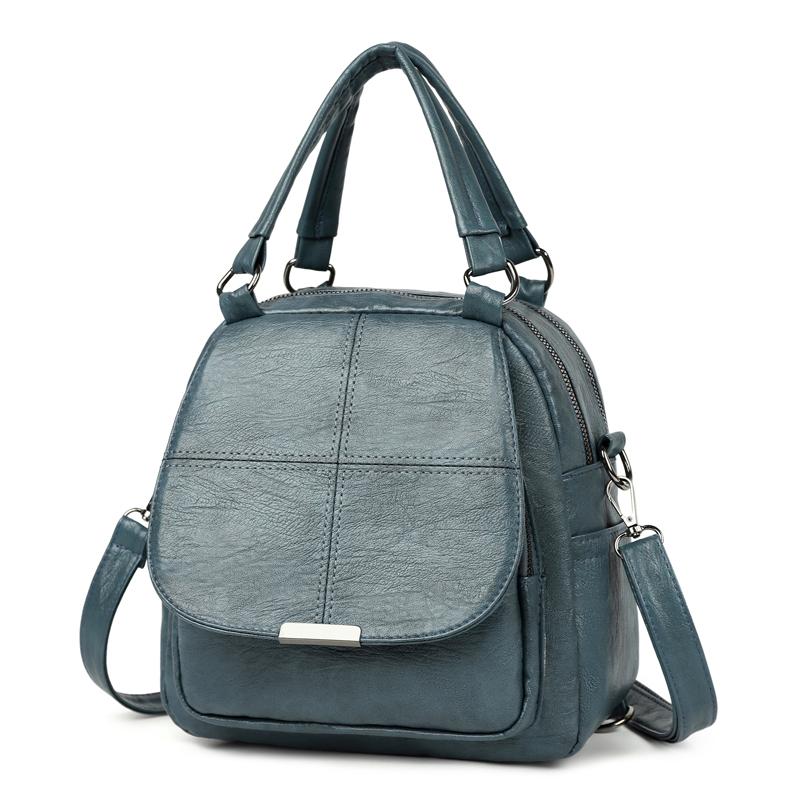 Многофункциональная женская сумка-рюкзак из мягкой кожи, на плечо, кроссбоди, деловой рюкзак синий
Многофункциональная женская сумка-рюкзак из мягкой кожи, на плечо, кроссбоди, деловой рюкзак синий