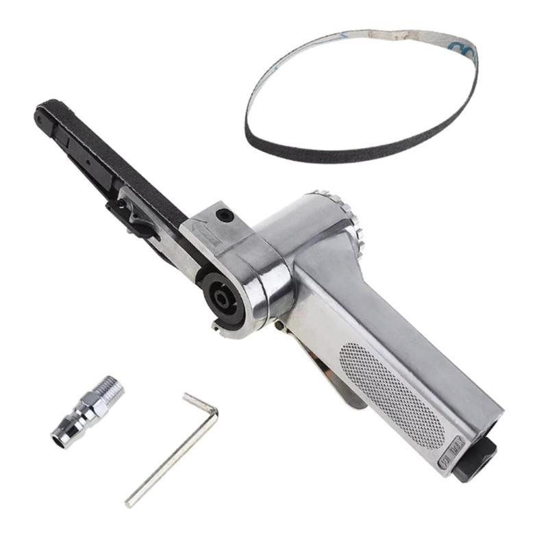 Industrial Air Powered Belt Sander Kit 1.5HP Motor 180° Rotation Suitable For Deburring Casting Surfaces Metal Finishing 1
Industrial Air Powered Belt Sander Kit 1.5HP Motor 180° Rotation Suitable For Deburring Casting Surfaces Metal Finishing 1