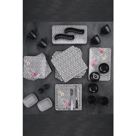 Керамический набор для завтрака Acar Arya из 33 предметов на 6 персон 
Керамический набор для завтрака Acar Arya из 33 предметов на 6 персон