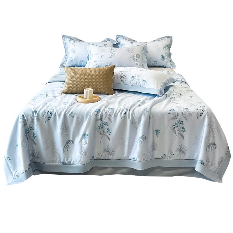 LENGARY 60-Count Tencel Hollow Print Summer Quilt 4-Piece Set
LENGARY 60-Count Tencel Hollow Print Summer Quilt 4-Piece Set