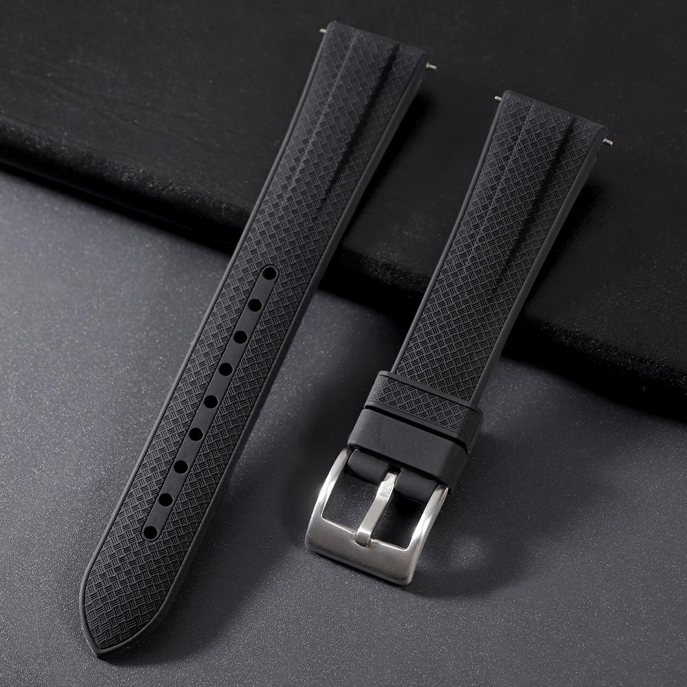 Rubber Silicone Watch Band New Sports Fashion Watch Strap Quick Release 20mm 22mm Wristband for Seiko for Omega for Citizen 22mm чорний
Rubber Silicone Watch Band New Sports Fashion Watch Strap Quick Release 20mm 22mm Wristband for Seiko for Omega for Citizen 22mm чорний