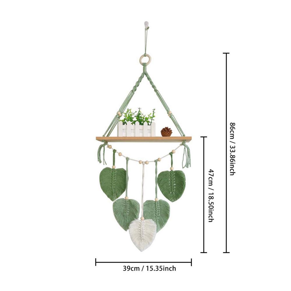 Macrame Tapestry Woven Handmade Chic Ornament Handmade Woven Leaves Wall Hangable Decor For Living Room Bedroom Apartment зелений
Macrame Tapestry Woven Handmade Chic Ornament Handmade Woven Leaves Wall Hangable Decor For Living Room Bedroom Apartment зелений