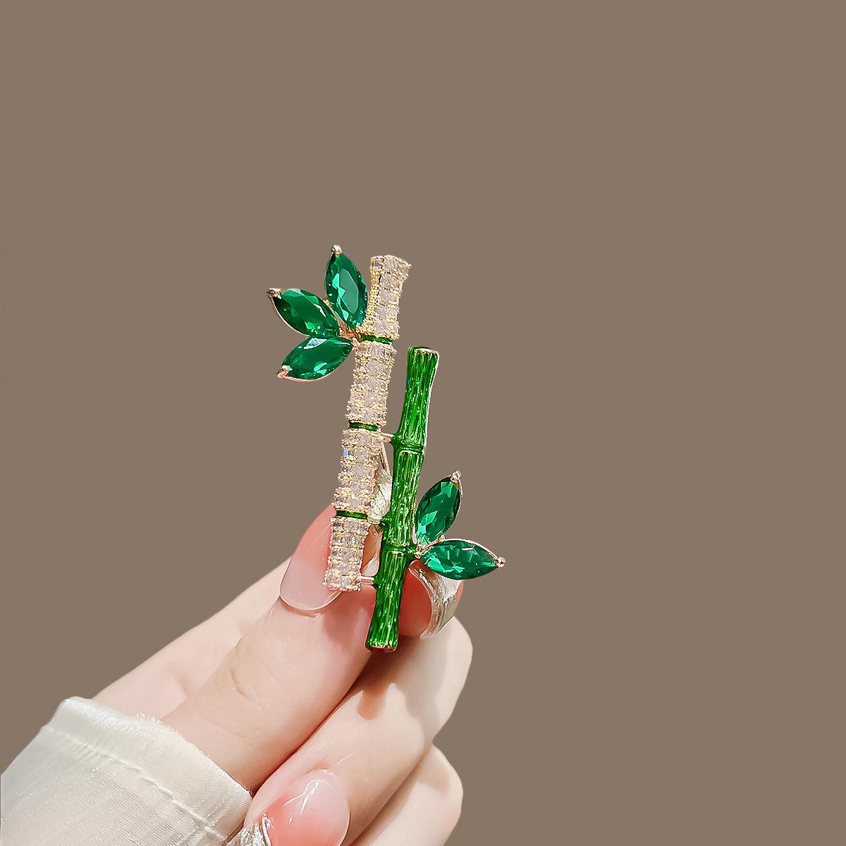 Guochao niche design bamboo brooch women s high-end corsage luxury temperament pin men s sweater suit accessories gift
Guochao niche design bamboo brooch women s high-end corsage luxury temperament pin men s sweater suit accessories gift