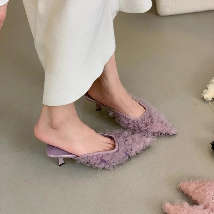 Purple bag head half slippers women s shoes wear 2025 new spring temperament high heels 39 фіолетовий
Purple bag head half slippers women s shoes wear 2025 new spring temperament high heels 39 фіолетовий