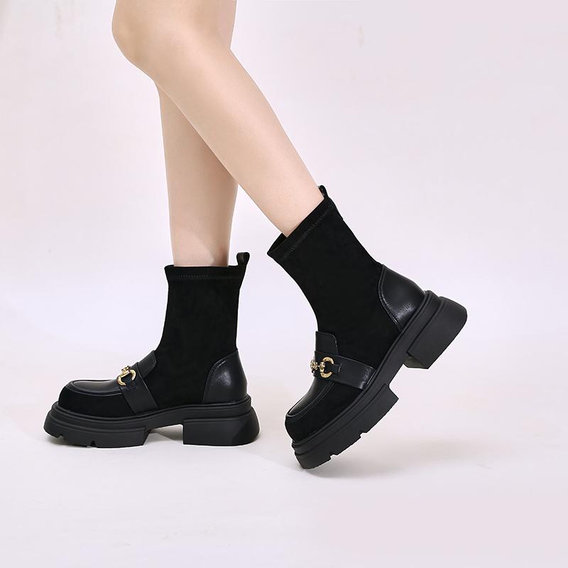 2024 Brand Shoes Female Slip-on Women s Boots Fashion Metal Decoration Daily Boots Women New Round Toe Ankle Boots Shoes Female
2024 Brand Shoes Female Slip-on Women s Boots Fashion Metal Decoration Daily Boots Women New Round Toe Ankle Boots Shoes Female