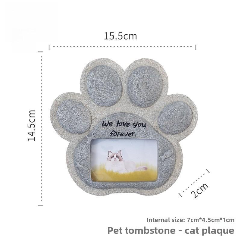 Creative Dog and Cat Footprint Tombstone Figurines Made of Resin, Craftwork for Pets, Memorial Monument, Tombstone, Tomb Plaque
Creative Dog and Cat Footprint Tombstone Figurines Made of Resin, Craftwork for Pets, Memorial Monument, Tombstone, Tomb Plaque
