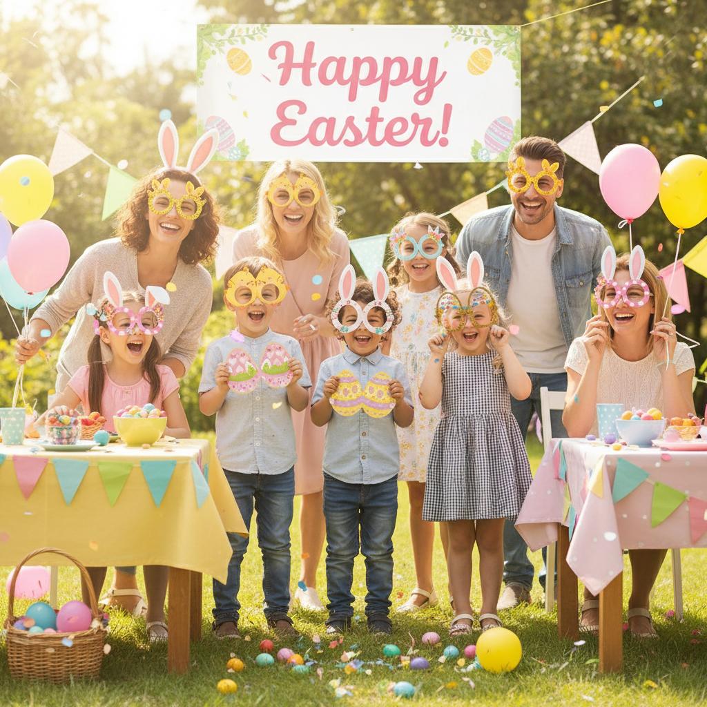 Cartoon Rabbits Paper Glasses for Easter Party Adult and Kids Universal Fit STYLE 2 6PCS SET
Cartoon Rabbits Paper Glasses for Easter Party Adult and Kids Universal Fit STYLE 2 6PCS SET