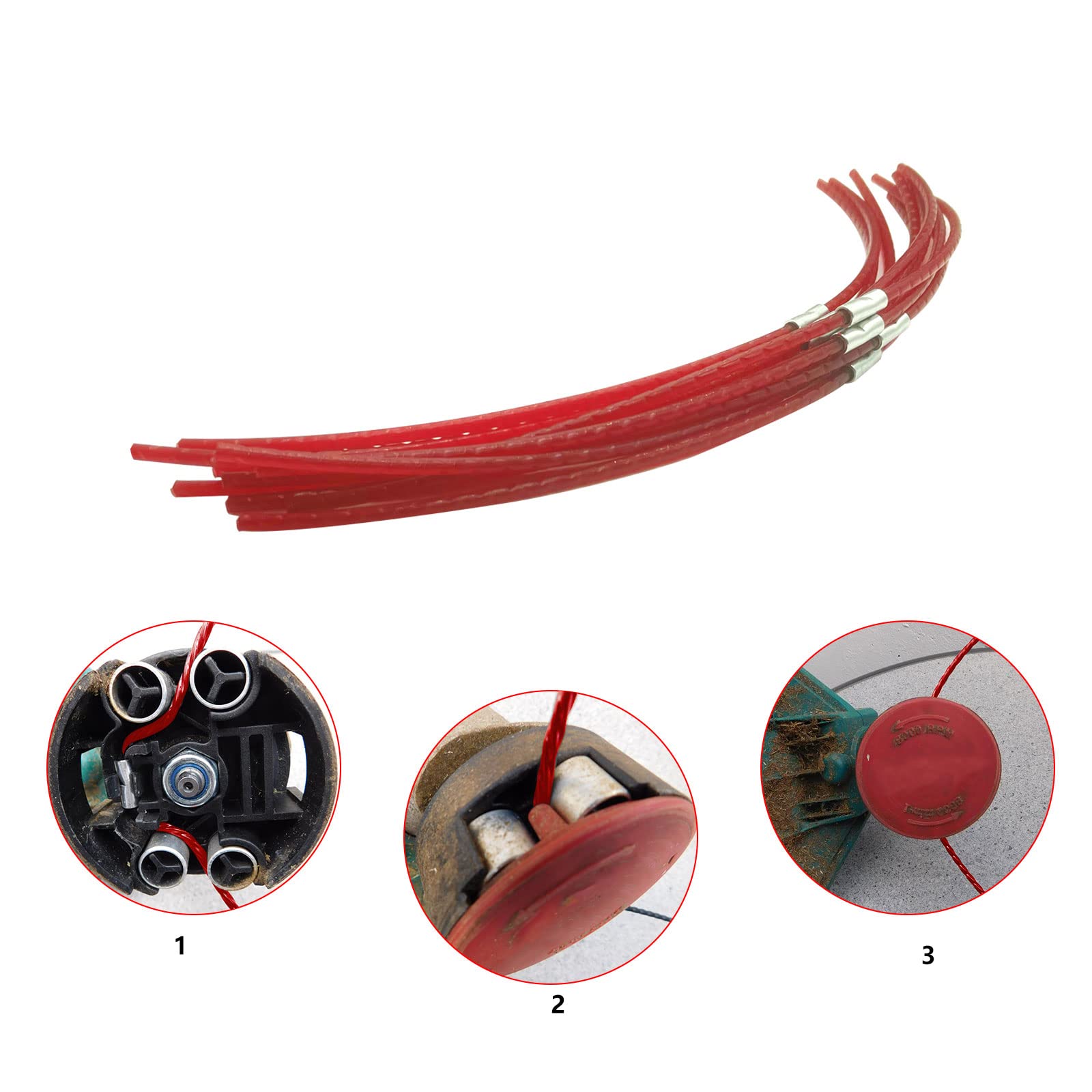 40Pcs 39cm Nylon Trimmer Line for Bosch ART 26 Combitrim,F016800181 Cutting Line with Buckle,Red Type A
40Pcs 39cm Nylon Trimmer Line for Bosch ART 26 Combitrim,F016800181 Cutting Line with Buckle,Red Type A