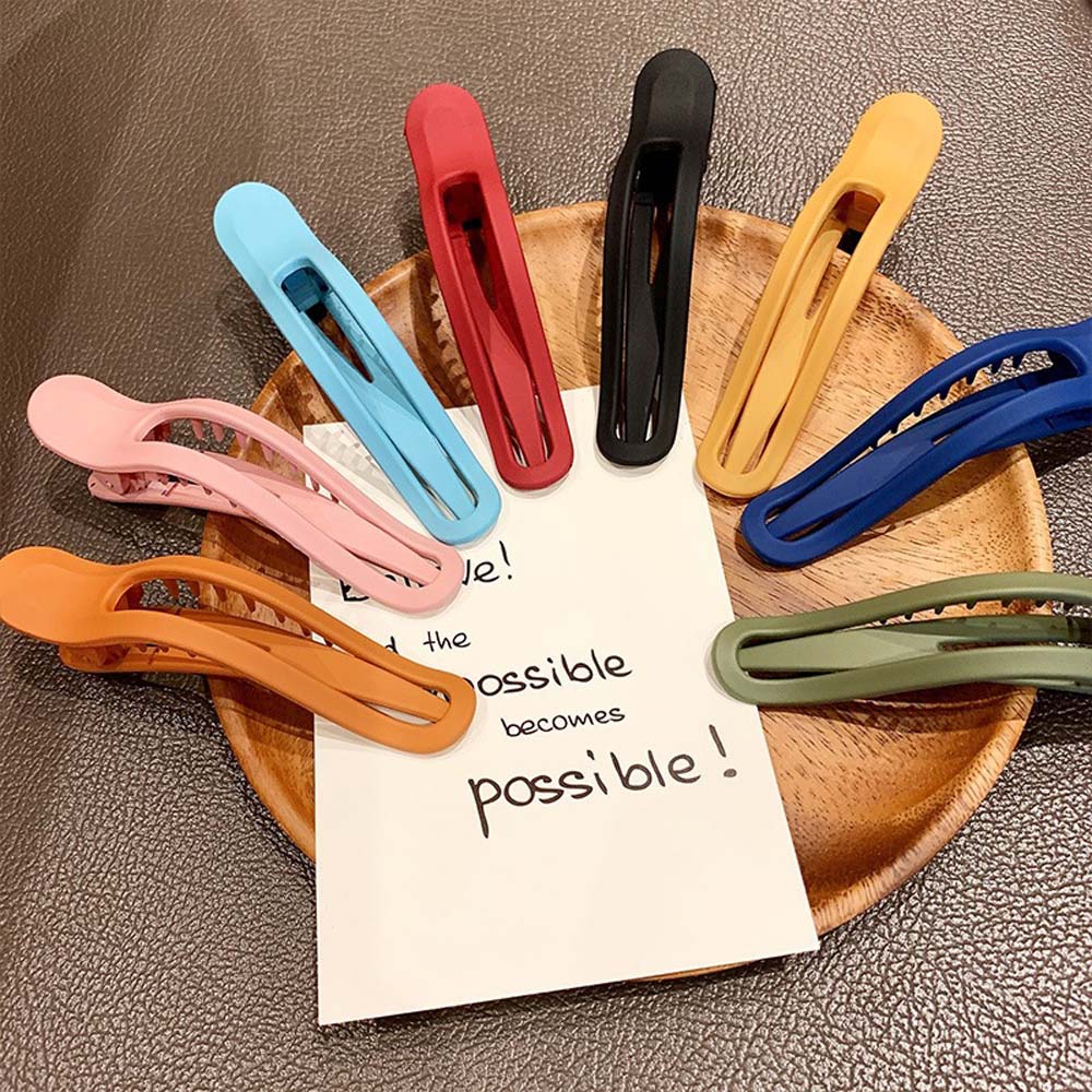 Simple Elegant Women Girls Matte Seamless Hair Claw Duckbill Clip Plastic Face Wash Hairpin
Simple Elegant Women Girls Matte Seamless Hair Claw Duckbill Clip Plastic Face Wash Hairpin