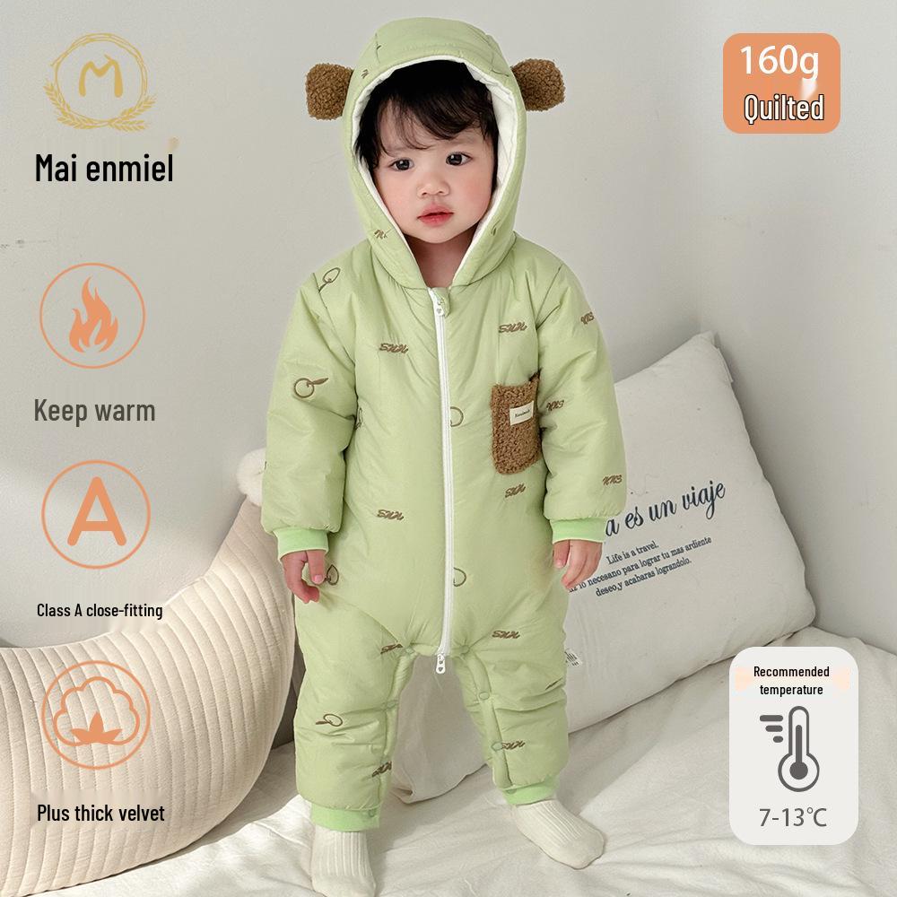 Mai Enmi er Cotton Baby Outerwear - 160g, Zipper, Autumn/Winter Jumpsuit, Class A Plus Velvet, Thickened for Infants 100cm (Order One Size Larger)
Mai Enmi er Cotton Baby Outerwear - 160g, Zipper, Autumn/Winter Jumpsuit, Class A Plus Velvet, Thickened for Infants 100cm (Order One Size Larger)