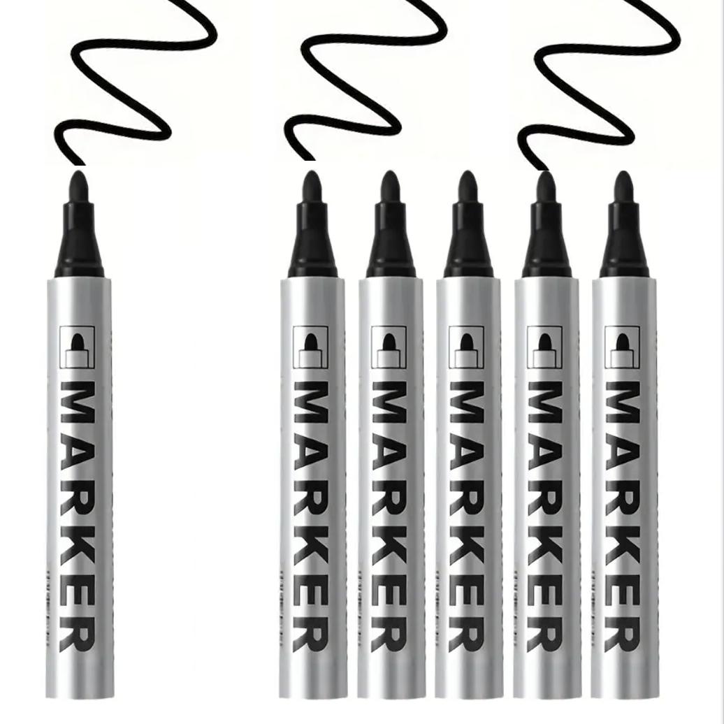 6/12/24 шт. Перманентные маркеры на масляной основе - Быстросохнущие, Водонепроницаемые, Круглый наконечник
6/12/24 шт. Перманентные маркеры на масляной основе - Быстросохнущие, Водонепроницаемые, Круглый наконечник