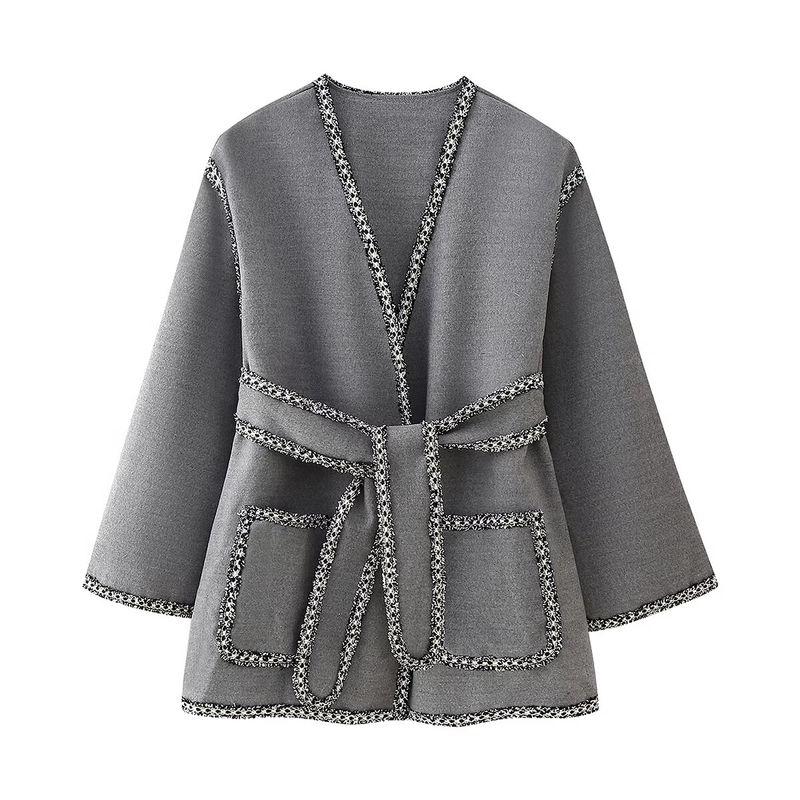 Kaslead New Arrival Women s Fashion Style Stylish Simple and Versatile Ribbon Decoration Reversible Woolen Coat Gray L
Kaslead New Arrival Women s Fashion Style Stylish Simple and Versatile Ribbon Decoration Reversible Woolen Coat Gray L