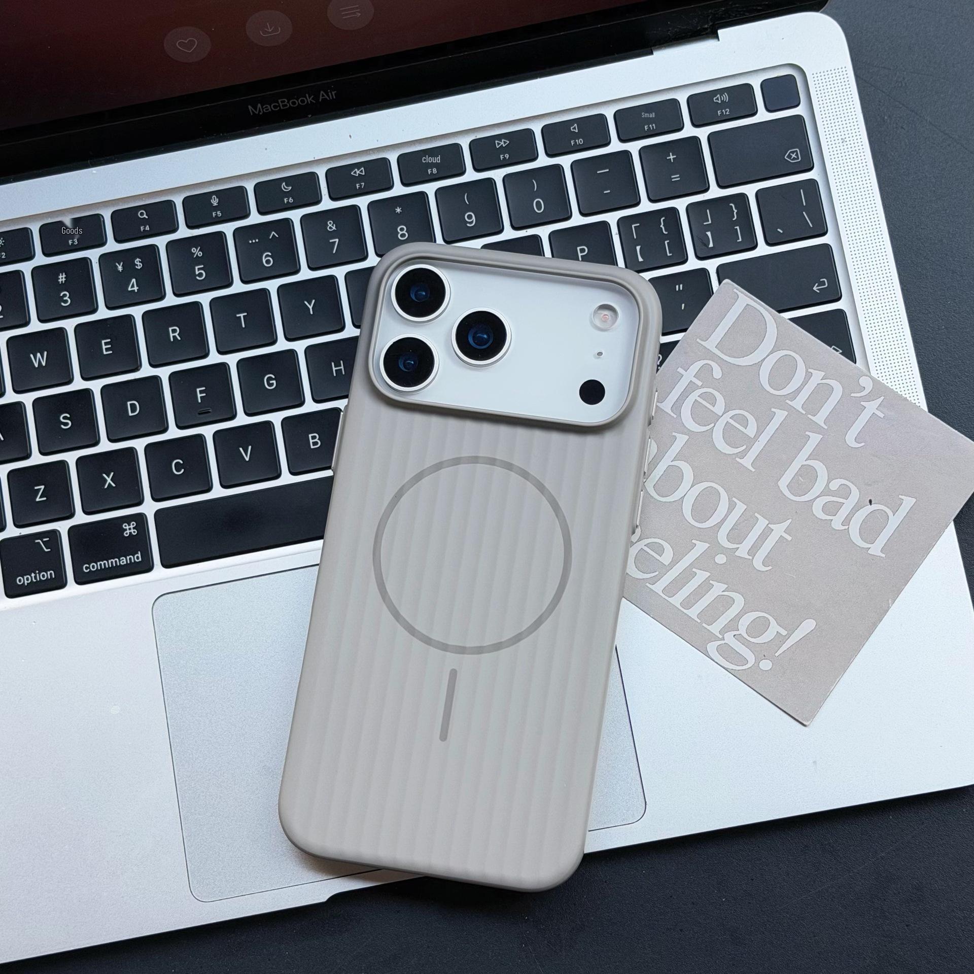 Corrugated Magnetic iPhone 17 Pro Max Skin-Feel PC Drop-Proof Protective Case 14 Pro
Corrugated Magnetic iPhone 17 Pro Max Skin-Feel PC Drop-Proof Protective Case 14 Pro