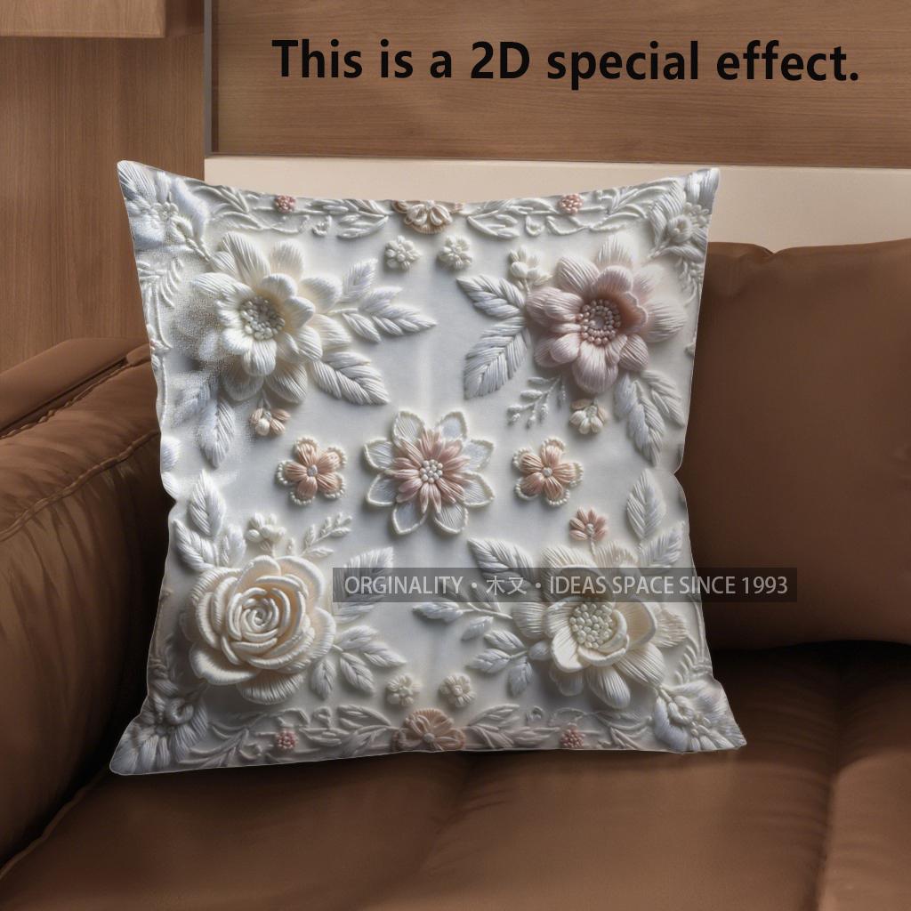 2D Floral Embossed Pattern Decorative Pillow Covers Pattern Cushion Cover Suitable For Sofa Bedroom Car Pillow Cover 40x40cm
2D Floral Embossed Pattern Decorative Pillow Covers Pattern Cushion Cover Suitable For Sofa Bedroom Car Pillow Cover 40x40cm