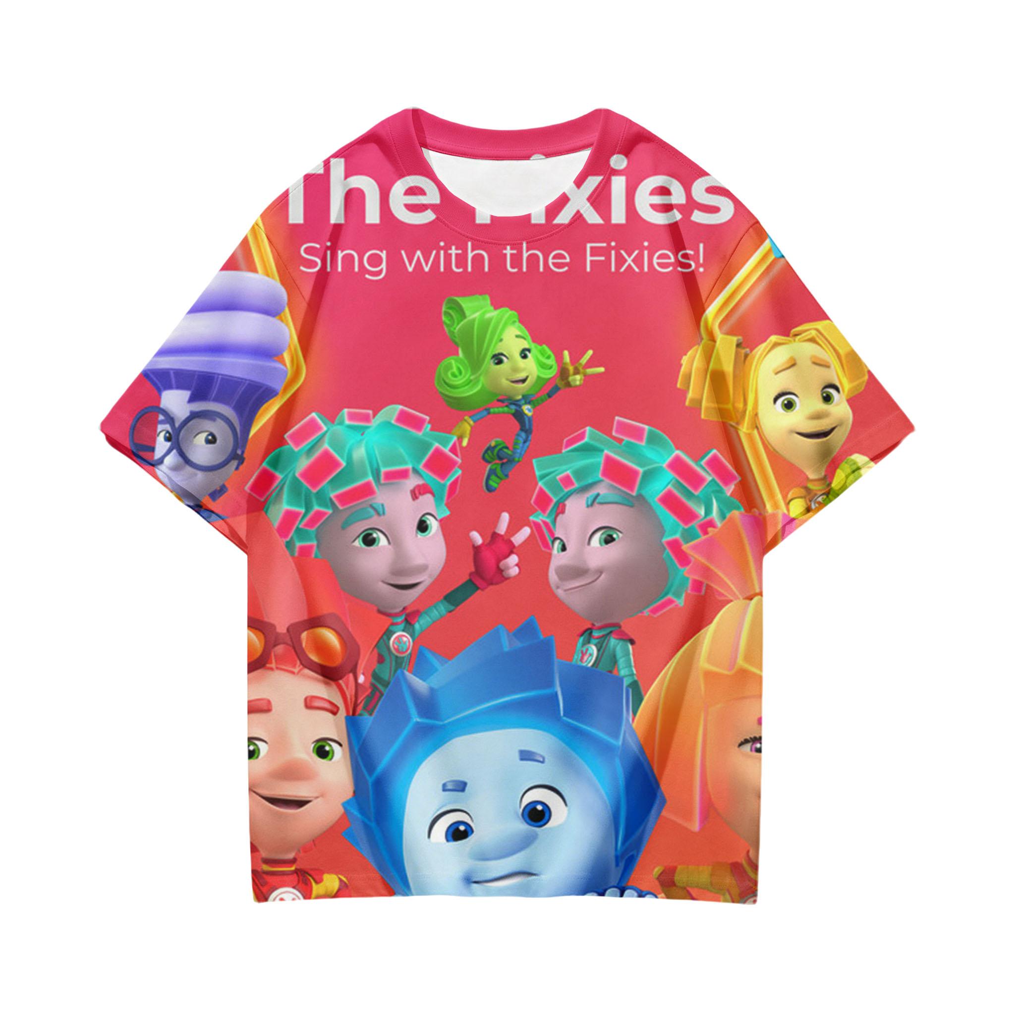 The Fixies Kids T-Shirt Soft Casual Tops Childrens Clothing 3D Cartoon Print Tees Boys and Girls O-neck Comfortable Short Sleeve 110
The Fixies Kids T-Shirt Soft Casual Tops Childrens Clothing 3D Cartoon Print Tees Boys and Girls O-neck Comfortable Short Sleeve 110