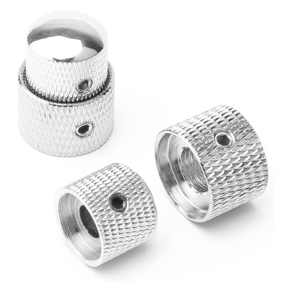 3Pcs Domed/Flat Dual Concentric Stacked Control Knobs Electric Guitar Domed Silver
3Pcs Domed/Flat Dual Concentric Stacked Control Knobs Electric Guitar Domed Silver