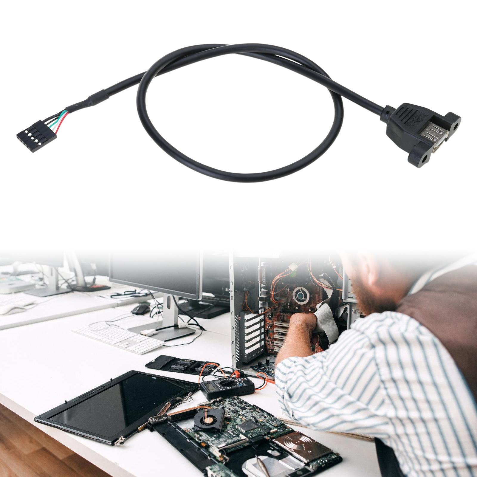USB2.0 Female Panel Mount to 5Pin Female USB IDC Header Motherboard Cable for Front Panel Connection & Data Transfer
USB2.0 Female Panel Mount to 5Pin Female USB IDC Header Motherboard Cable for Front Panel Connection & Data Transfer