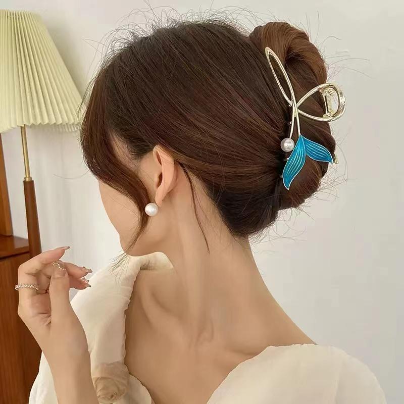 1Pcs Fashion Artificial Pearl Fishtail Alloy Hair Claws For Women Girls Party Ponytail Hair Claw Hair Accessories
1Pcs Fashion Artificial Pearl Fishtail Alloy Hair Claws For Women Girls Party Ponytail Hair Claw Hair Accessories