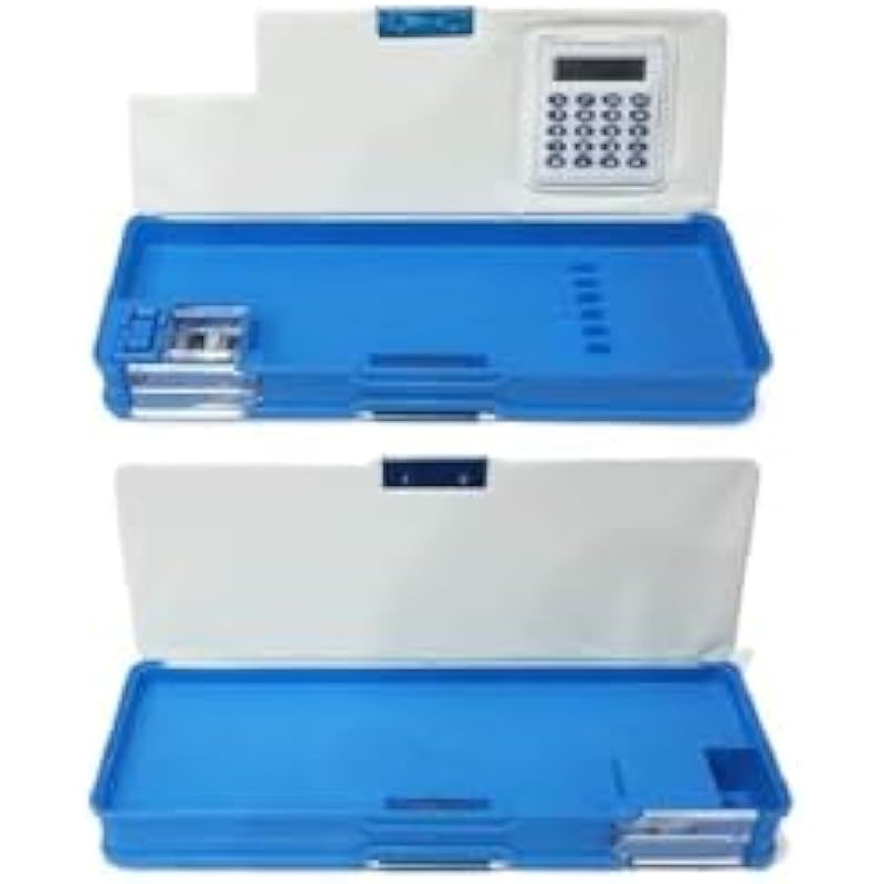 Eclet Pencil Box With Calculator & Dual Sharpener Magnetic Jumbo Pencil Box Geometry Box (Blue) B 20 cm x 10 cm x 2 cm
Eclet Pencil Box With Calculator & Dual Sharpener Magnetic Jumbo Pencil Box Geometry Box (Blue) B 20 cm x 10 cm x 2 cm