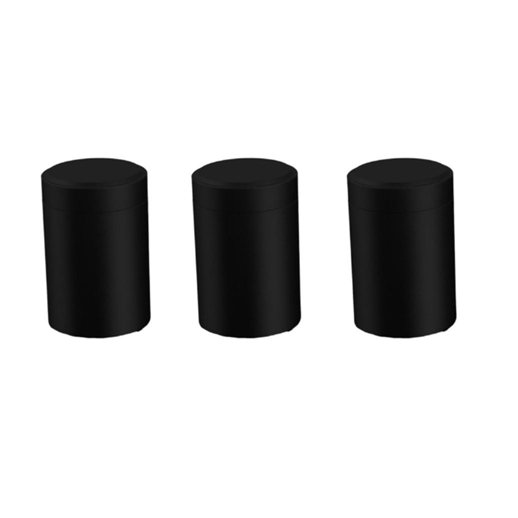 Алюминиевая банка для хранения трав, герметичная, непроницаемая для запаха, из нержавеющей стали, контейнер для чая, коробка 3pcs чёрный
Алюминиевая банка для хранения трав, герметичная, непроницаемая для запаха, из нержавеющей стали, контейнер для чая, коробка 3pcs чёрный