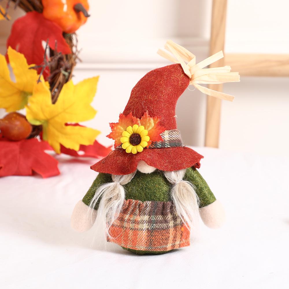 Autumn Harvest Sunflower Gnome Doll Thanksgiving Decoration
Autumn Harvest Sunflower Gnome Doll Thanksgiving Decoration