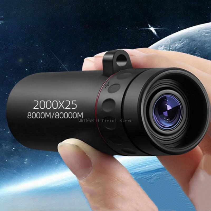 Outdoor 2000x25 HD Monocular Telescope Mini Portable Mobile Phone Telescope with Holder Camping Hunting Birdwatching Telescopes
Outdoor 2000x25 HD Monocular Telescope Mini Portable Mobile Phone Telescope with Holder Camping Hunting Birdwatching Telescopes