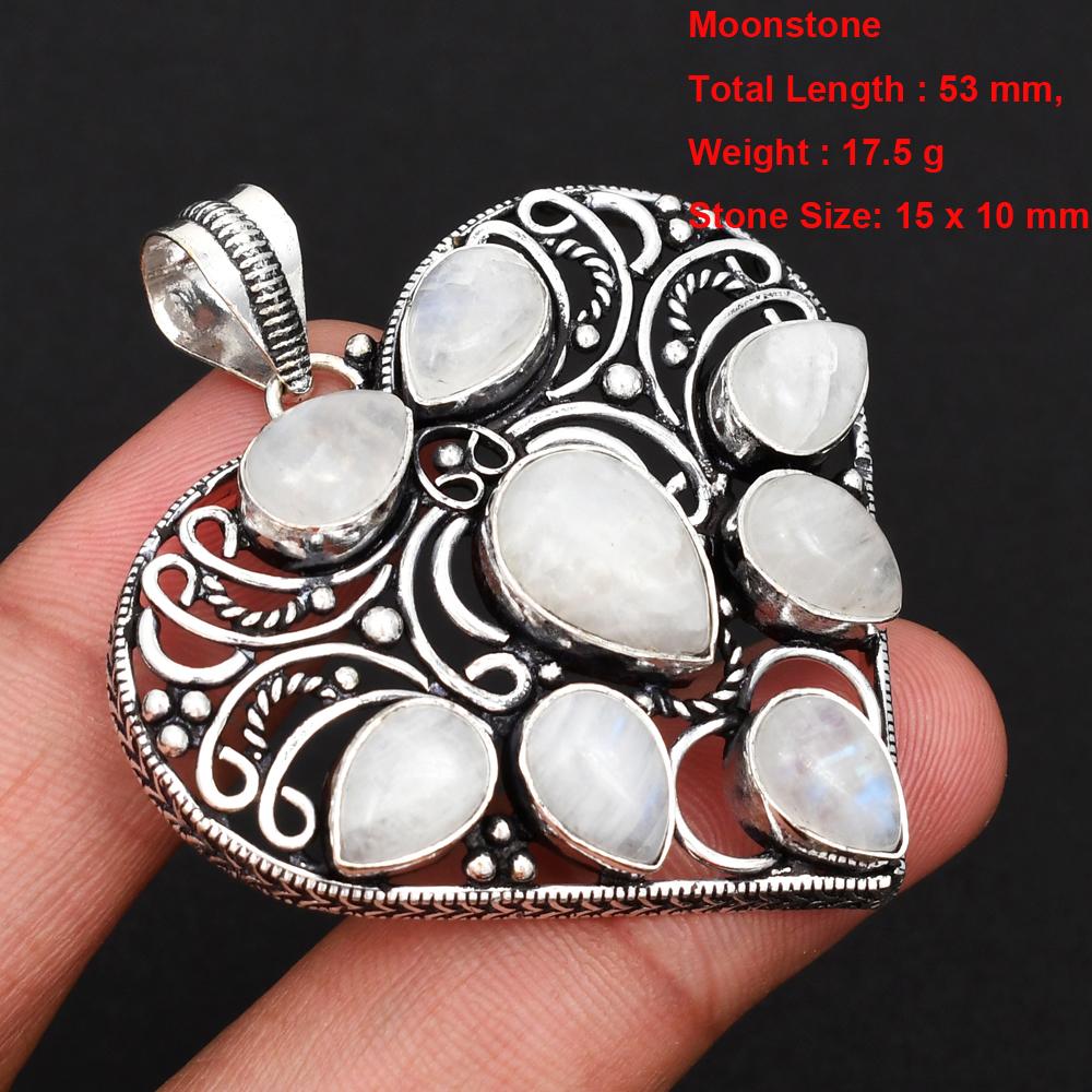 Genuine Moonstone Pendant Women Jewelry gift
Genuine Moonstone Pendant Women Jewelry gift