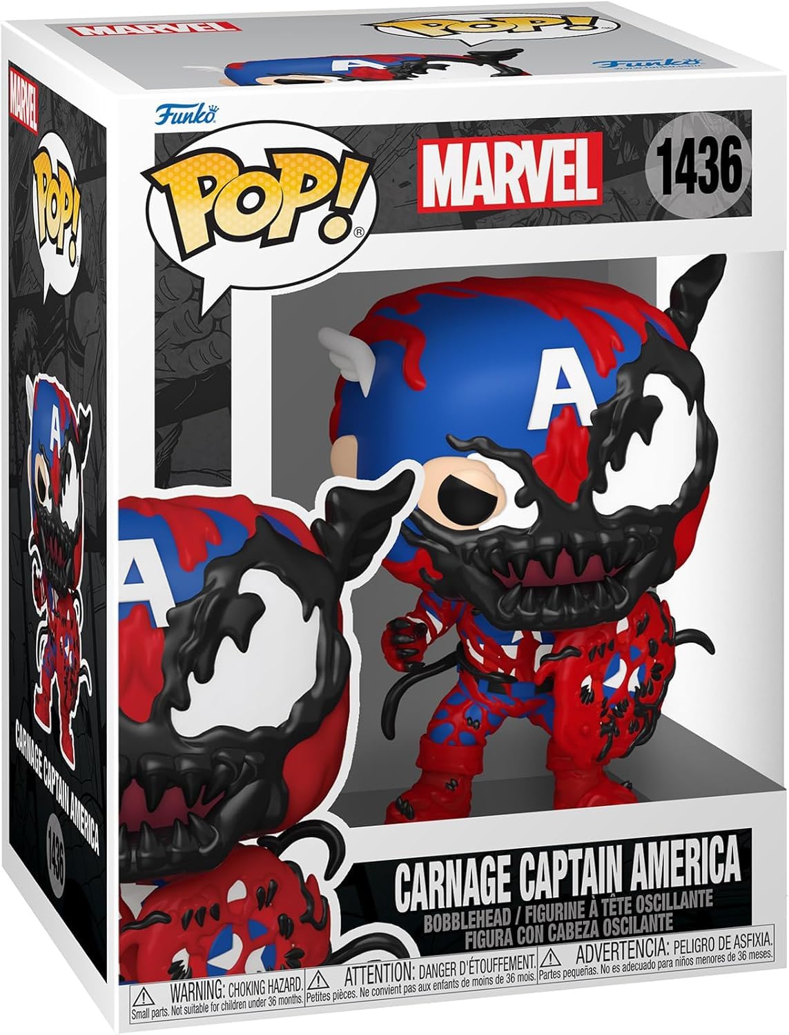 Фігурка Marvel Carnage Captain America Funko Carnageized Captain America Marvel Funko POP!
Фігурка Marvel Carnage Captain America Funko Carnageized Captain America Marvel Funko POP!