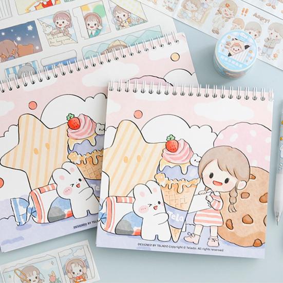 Выпуск бумажной книги DIY ручной работы портативный A5/A4 милый зайчик для девочек ручной блокнот канцелярские принадлежности
Выпуск бумажной книги DIY ручной работы портативный A5/A4 милый зайчик для девочек ручной блокнот канцелярские принадлежности