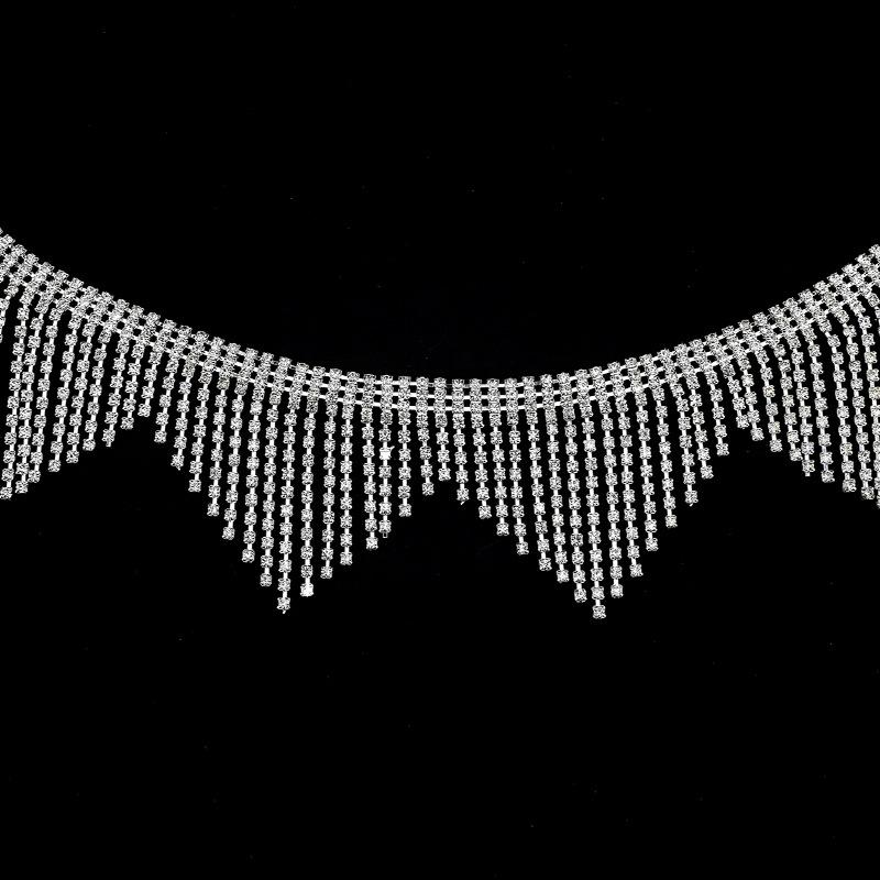 1 Yards Sparkling Fringe Trim Decor Water Drop Claw Chain Sewn On Clothing Tassel Diamond Crystal Chain DIY Crafts Accessories 90cm
1 Yards Sparkling Fringe Trim Decor Water Drop Claw Chain Sewn On Clothing Tassel Diamond Crystal Chain DIY Crafts Accessories 90cm