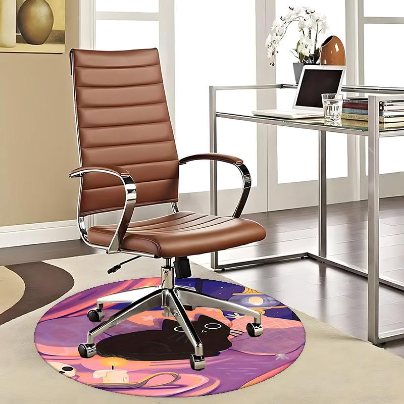 1pc Anime Design Black Cat Round Carpet Office Chair Mat, Non Slip Rug for Home Decor, Gift, Office, Living Room, Bedroom 80cm
1pc Anime Design Black Cat Round Carpet Office Chair Mat, Non Slip Rug for Home Decor, Gift, Office, Living Room, Bedroom 80cm
