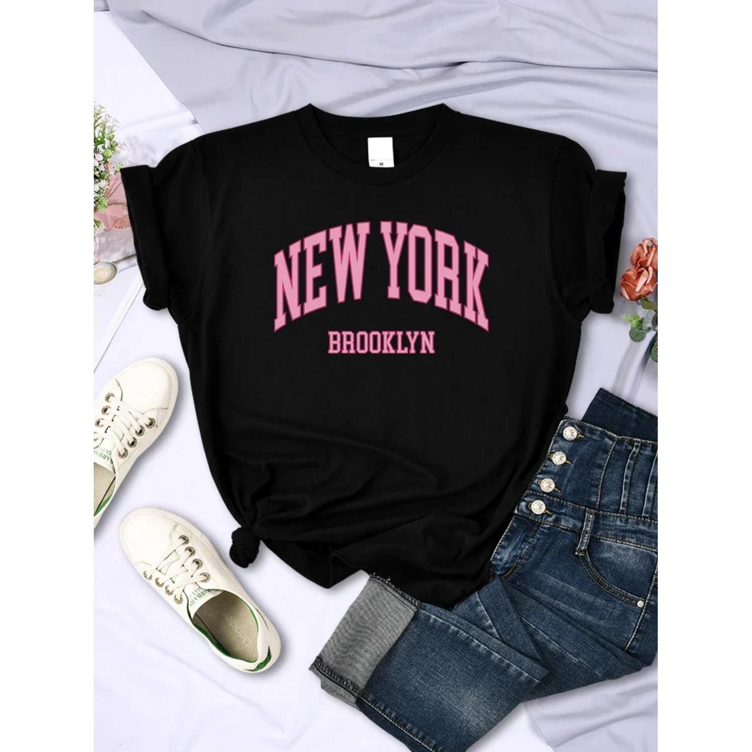 Женская футболка с принтом New York Brooklyn, винтажная математическая футболка с коротким рукавом, летние дышащие футболки, модные повседневные женские топы S чёрный
Женская футболка с принтом New York Brooklyn, винтажная математическая футболка с коротким рукавом, летние дышащие футболки, модные повседневные женские топы S чёрный