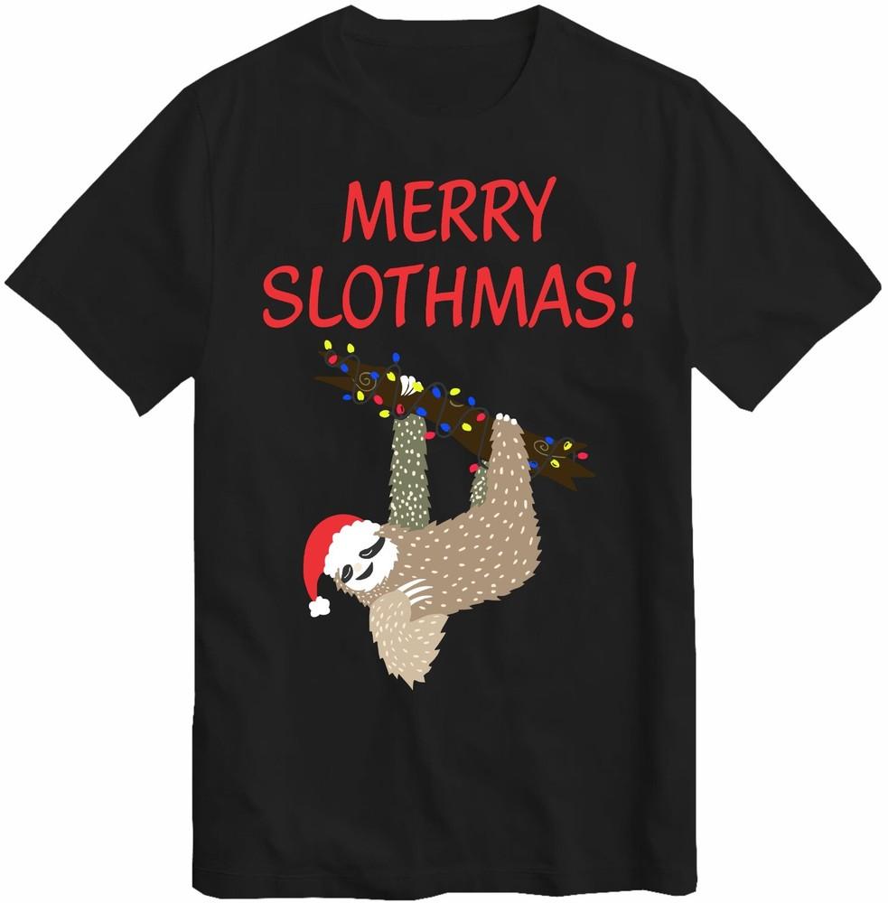 Merry Slothmas Christmas T-Shirt Sloth Xmas Gift Present Men s Kids Women Top M
Merry Slothmas Christmas T-Shirt Sloth Xmas Gift Present Men s Kids Women Top M