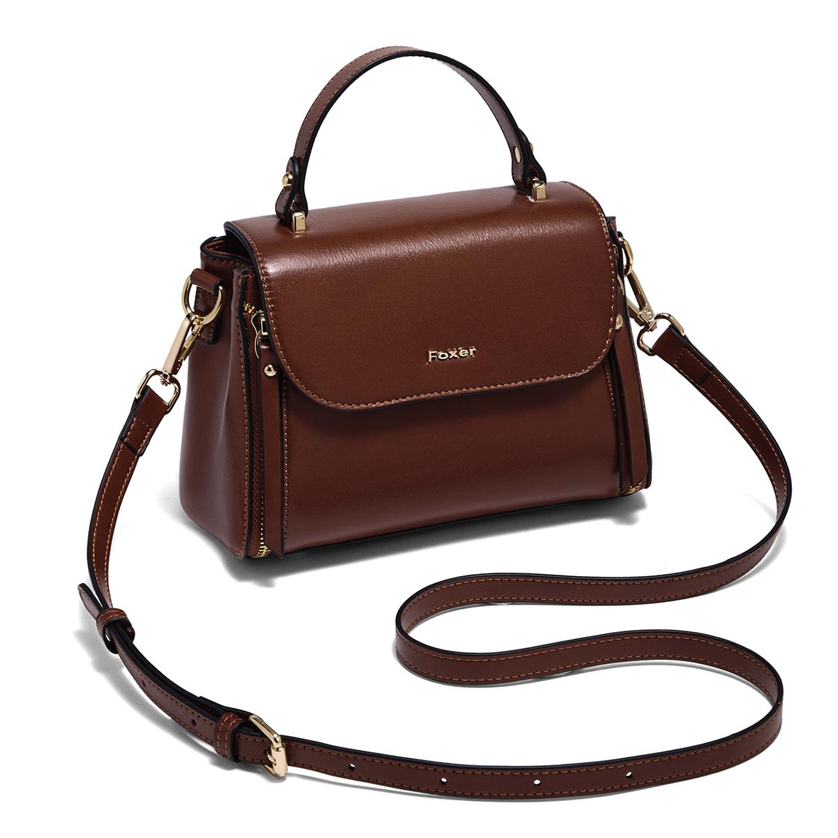 FOXER Brand Retro Women s Handbag Cow Leather Female Shoulder Bag Large Capacity Versatile Crossbody Bag Purse
FOXER Brand Retro Women s Handbag Cow Leather Female Shoulder Bag Large Capacity Versatile Crossbody Bag Purse
