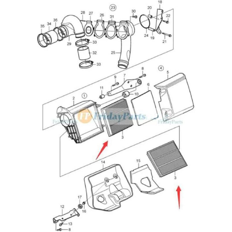 FridayParts Air Filter 21702999 Compatible for Volvo Penta Engine D4 D6 D9 D11
FridayParts Air Filter 21702999 Compatible for Volvo Penta Engine D4 D6 D9 D11