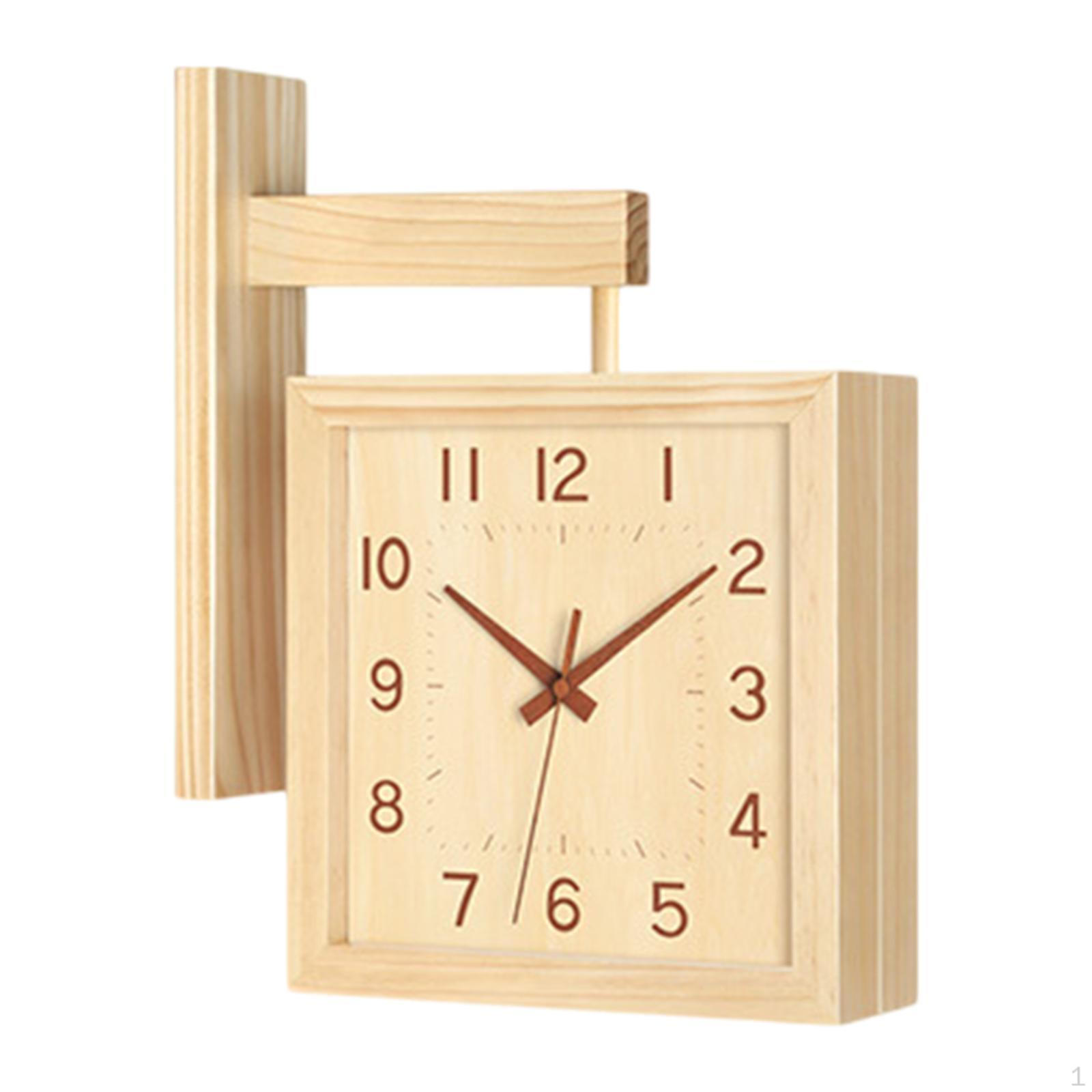 Corner Wall Clock with Two Faces Wooden Square for Restaurant and Kitchen Wood Color
Corner Wall Clock with Two Faces Wooden Square for Restaurant and Kitchen Wood Color