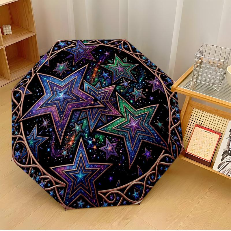 Cherries and Stars Printed umbrella windproof folding umbrella portable sun and rain umbrella suitable for gifting
Cherries and Stars Printed umbrella windproof folding umbrella portable sun and rain umbrella suitable for gifting