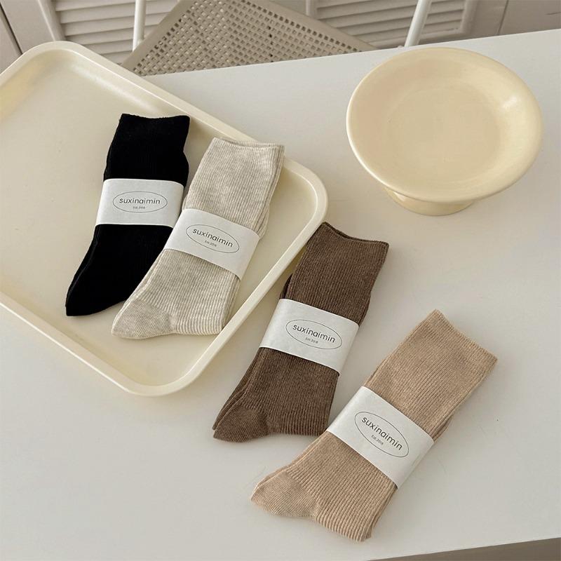 5 Pairs of Women s Spring and Autumn Solid Color Thin Striped Striped Trendy and Versatile Sweat-absorbing Mid Calf Stackable Socks 5 Pairs чёрный
5 Pairs of Women s Spring and Autumn Solid Color Thin Striped Striped Trendy and Versatile Sweat-absorbing Mid Calf Stackable Socks 5 Pairs чёрный