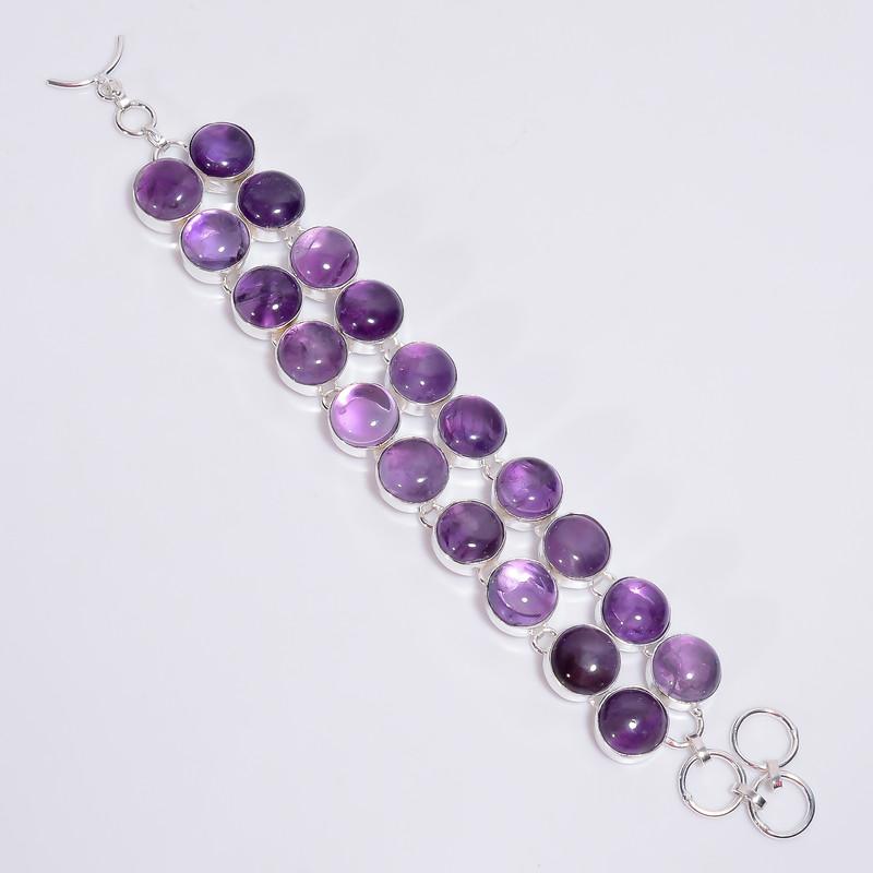Immaculate Top Grade Qualite 100% Natural Amethyst Round Shape Ethnic Style Handmade Jewelry 925 Steling Silver Plated Bracelet 6-8 WSJ4620 6-8 фіолетовий
Immaculate Top Grade Qualite 100% Natural Amethyst Round Shape Ethnic Style Handmade Jewelry 925 Steling Silver Plated Bracelet 6-8 WSJ4620 6-8 фіолетовий