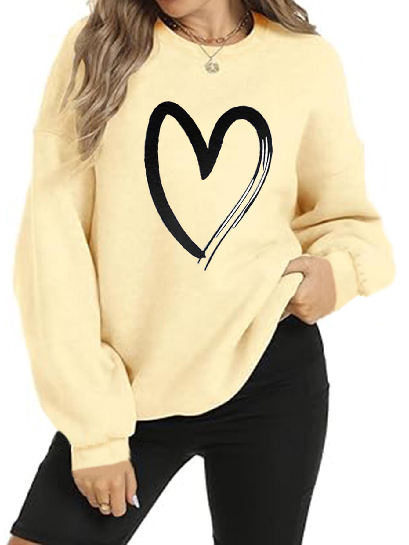 2025 Heart Print Loose Casual Plus Size Women s Clothing for Spring/Autumn жовтий
2025 Heart Print Loose Casual Plus Size Women s Clothing for Spring/Autumn жовтий