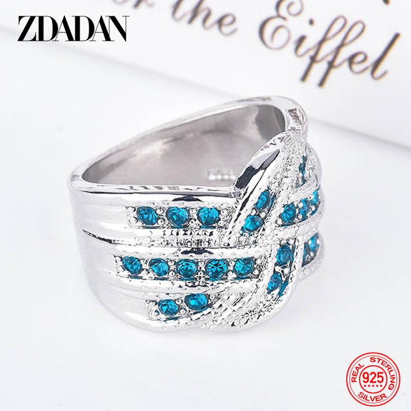 925 Sterling Silver Geometry Peacock Sapphire Ring for Women Jewelry Wedding Gift 6
925 Sterling Silver Geometry Peacock Sapphire Ring for Women Jewelry Wedding Gift 6