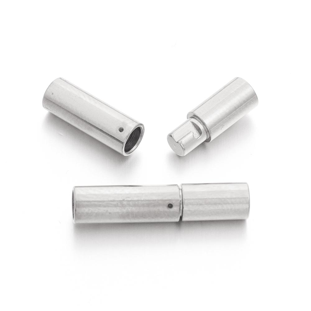 2pcs/lot Stainless Steel Bayonet Clasps Leather Cord Ends Caps End Clasps Fasteners For DIY Bracelet Jewelry Making Finding Inner Dia 3.2mm
2pcs/lot Stainless Steel Bayonet Clasps Leather Cord Ends Caps End Clasps Fasteners For DIY Bracelet Jewelry Making Finding Inner Dia 3.2mm
