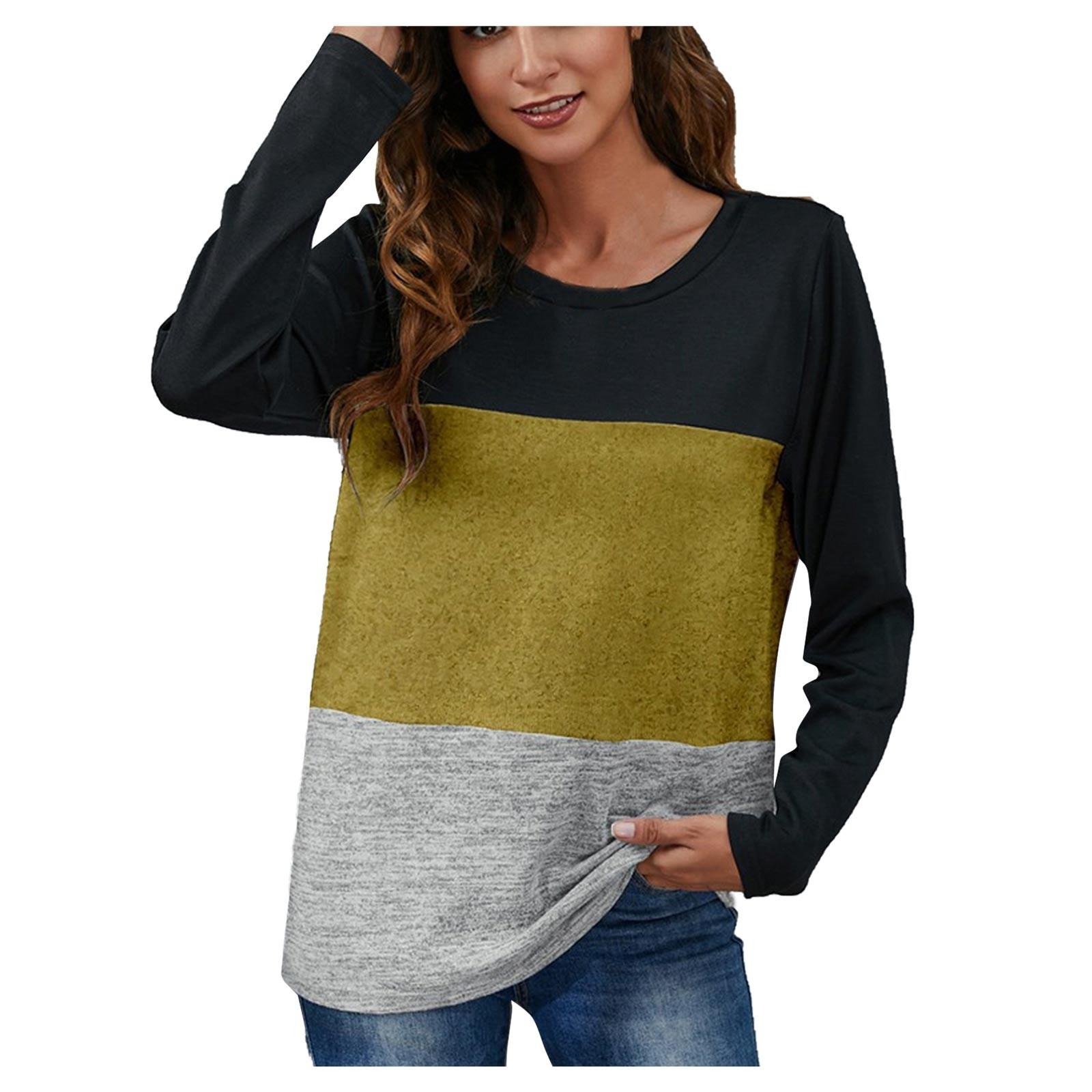 Женская модная повседневная полосатая плюшевая футболка с круглым вырезом и длинным рукавом XL жёлтый
Женская модная повседневная полосатая плюшевая футболка с круглым вырезом и длинным рукавом XL жёлтый